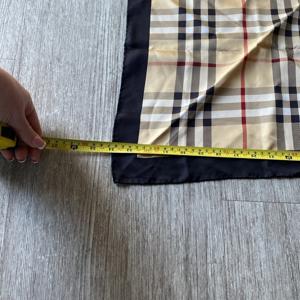 Authentic Burberry Nova Check silk scarf